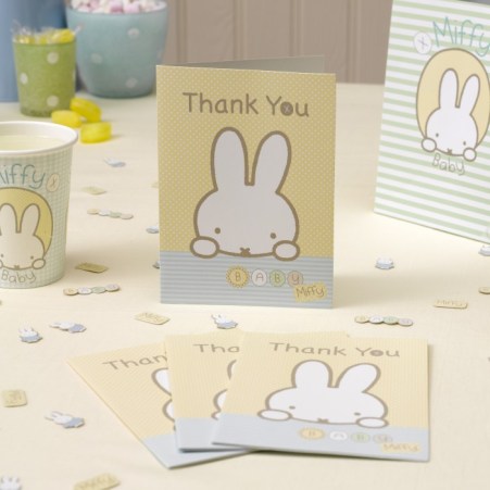 HRS 599547 Baby Miffy thank you card 10 CR