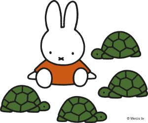 Miffy with tortoises turtles