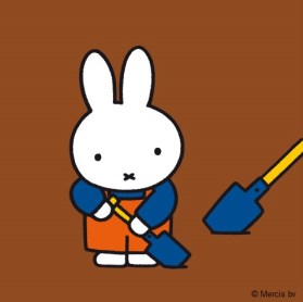 miffy with spade